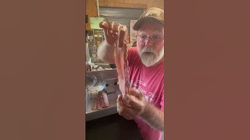 Slicing up that smoked bacon