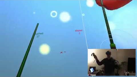 Babylon.js WebVR Apple Jedi Ninja game sample