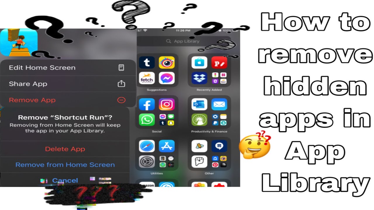 How To Remove Hidden Apps In App Library YouTube