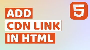 How to Add CDN Link in HTML | What Does CDN Mean | How to Add Bootstrap CDN in HTML
