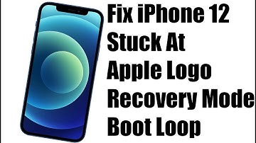 How to FIX iPhone 12 stuck on Apple logo/Recovery mode/Boot Loop