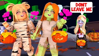 MY BEST FRIEND BETRAYED ME ON HALLOWEEN IN ROBLOX BROOKHAVEN!