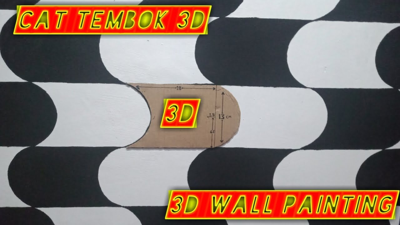 007 CAT  TEMBOK  3D  TUTORIAL 3D  PAIN 3D  WALL PAINTING 