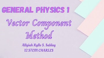 General Physics 1: Vector Component Method