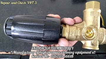 VRT 3 Unloader Valve Repair Pressure Regulating Valve for Pressure Washers #repairing #unloader