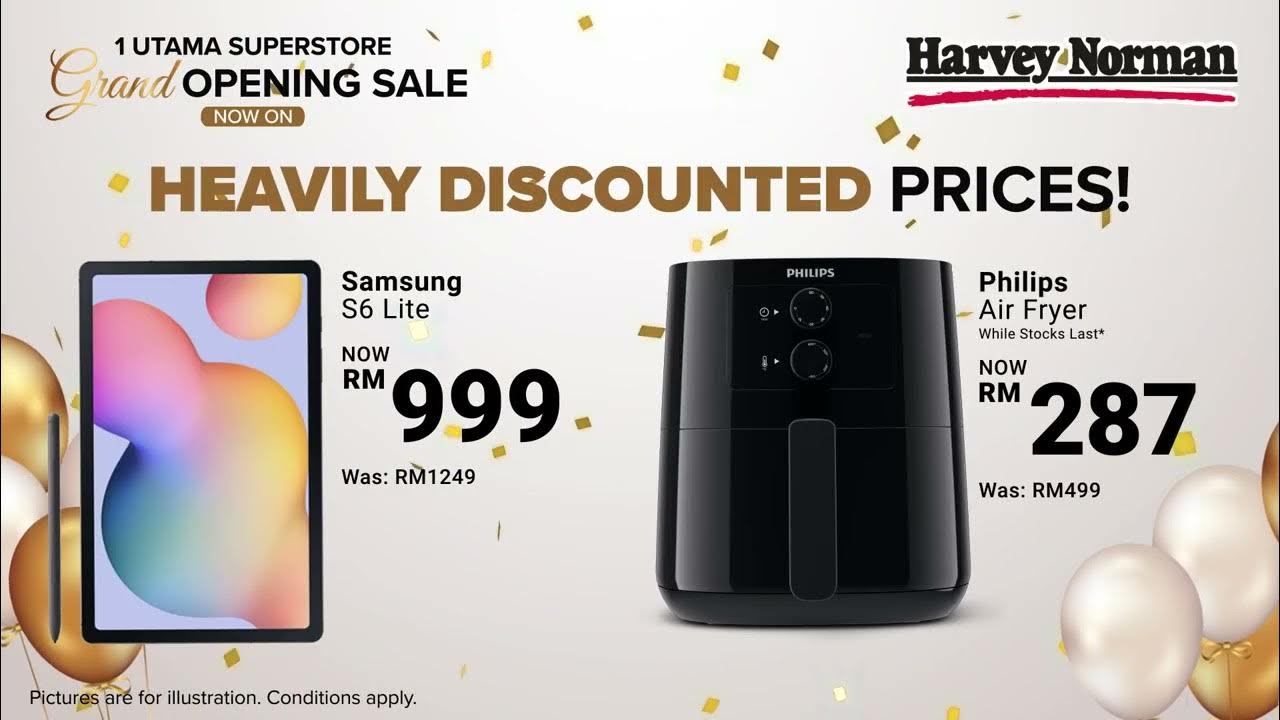 Harvey Norman 1 Utama Superstore Grand Opening SALE is NOW ON! YouTube