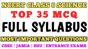 Best MCQ Class 8 Science Full Syllabus || Class 8 Science MCQ  @MCQ NCERT  #mcqclass8 #amu #ncert