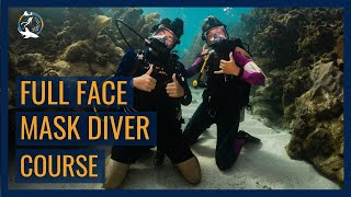 Full Face Mask Scuba Diver // Bay Islands College of Diving