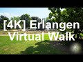 [4K] Erlangen - Germany - Virtual Walking Tour Through the City Center