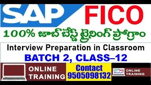 SAP FICO Interview Topics Preparation in Class Room|| Document Header|| Partial/Residual|| In Telugu