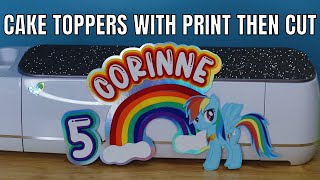 Make a cake topper with Cricut Print then cut  offset and weld tutorial