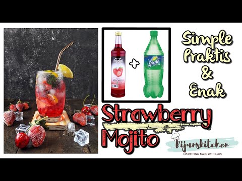 resep-mudah-membuat-mojito-strawberry-ala-cafe-yang-murah-meriah-|-strawberry-mojito-recipe