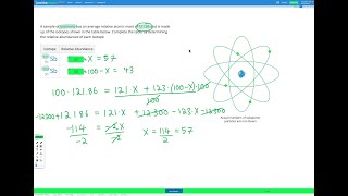 Chemistry - Isotopes - Average Atomic Mass Challenge