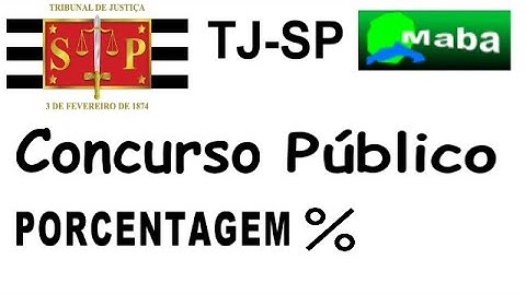 PORCENTAGEM COM Nº GIGANTES   -  TJ SP   -  ANO 2021  -   MABA CONCURSOS   -  Com prof. Cristiano