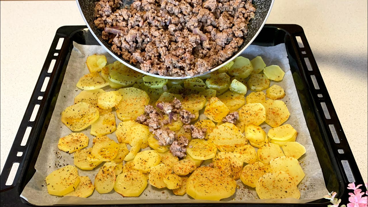 Быстрый и легкий рецепт картофеля с фаршем. Порадуйте всю семью!