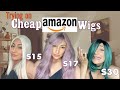 TRYING ON CHEAP AMAZON WIGS UNDER $30 | Wine and Wigs pt.1🥂