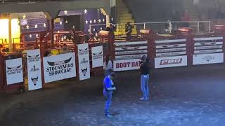 PBR stockyards showcase national anthem