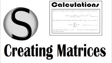 4.15 SMath Studio: Functions for Creating Matrices (Matrices 1)