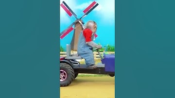 monkey nana drove the tractor #shorts #shortvideo #youtubeshorts  #usa #viral