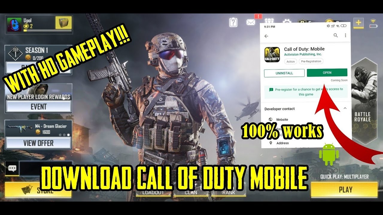 How To Download Call of Duty MOBILE on Android | AUSTRALIA BETA | With  Gameplay - 