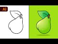 Adobe illustrator beginner tutorial create a vector pear from sketch