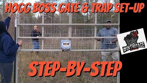 How to Build a Hog Trap w/ Hogg Boss Cellular Gate #hog #trapping #hunting #wildlife