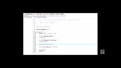 ÁREA DE UN RECTÁNGULO EN LENGUAJE C++