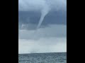 WATER TORNADO TOUCHING DOWN #storm #hurricane #tornado