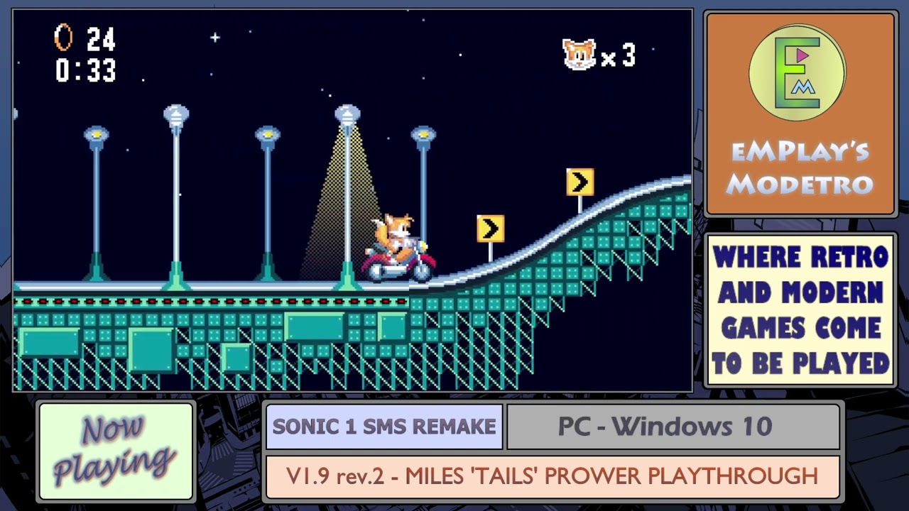 let's go i finished sonic 1 sms remake with tails : r/milesprower