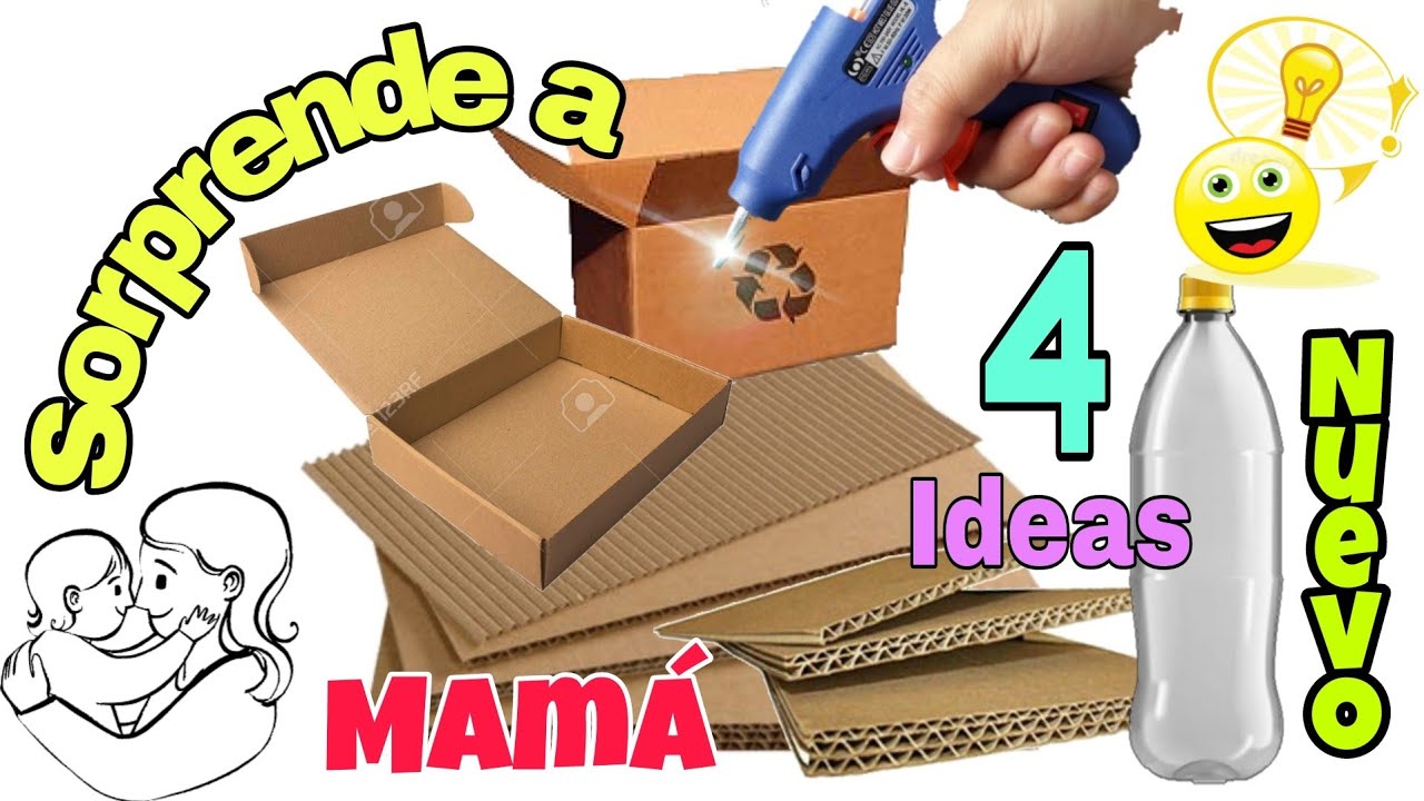 Las mejores 9 ideas de Manualidades con cartón de Craftingeek