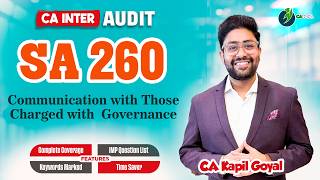 SA 260 Communication with Those Charged with Governance | All Questions Covered