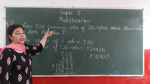 class 4th MATHS Chapter- 3 Multiplication Exercise 3.3