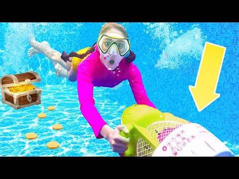 Last to Leave the Swimming Pool Wins Challenge | Ellie Sparkles Show For Kids | WildBrain Zigzag