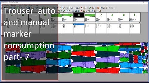 Trouser block pattern making, Pant pattern making, Grading, Consumption - optitex cad - Part 7