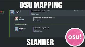 osu! Mapping Slander