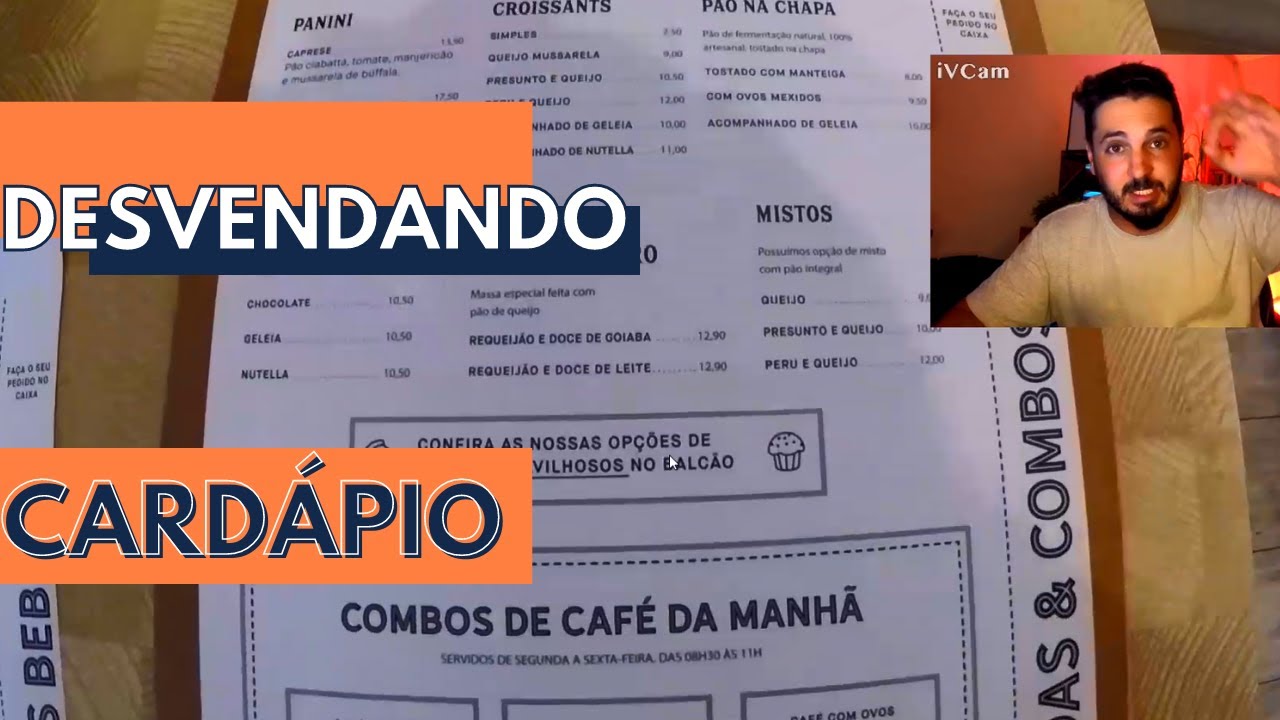 Como montar o cardápio da sua cafeteria.