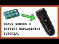 Braun Series 3 350cc-4 disassembly (battery replacement) - See description for replacement parts