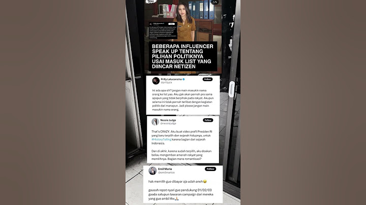 Prilly Latuconsina dan influencer lainya speak up tentang politiknya 😱 #beritaviral #politik #short