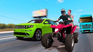 Quad Bike Highway Racing - ATV Offroad Game - Android Gameplay screenshot 2