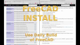 FreeCAD - Install Daily Build