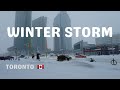 Winter Storm Walk I Yonge Sheppard Centre I  Toronto I January 17, 2022 🇨🇦【4K】