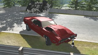 DODGE CHALLENGER. Crash Test Compilation. BeamNG Drive Mod. Game. screenshot 3