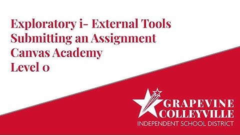 External Tools Canvas Academy