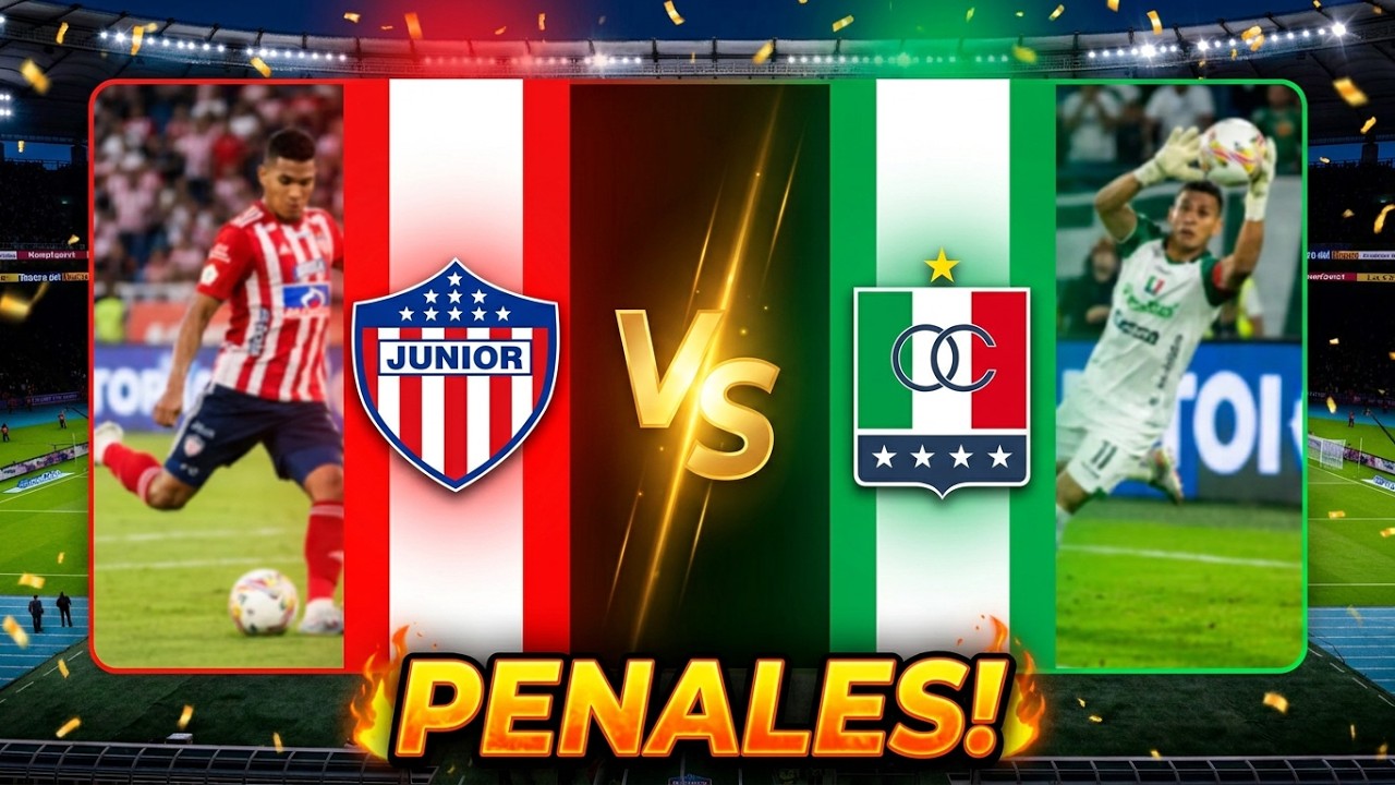 JUNIOR FC vs ONCE CALDAS ⚽ TANDA DE PENALES 🔥 | Liga BetPlay | FUTBOL ...