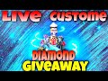 free fire live custom and diamond giveaway | HK GAMING 423 #2b gamer