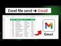 How to send excel file to Gmail, send email from Excel