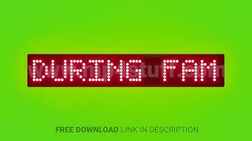 Keep Devices Away During Family Time Scrolling Red Dot Matrix LED Text Animation on Green Screen Sea