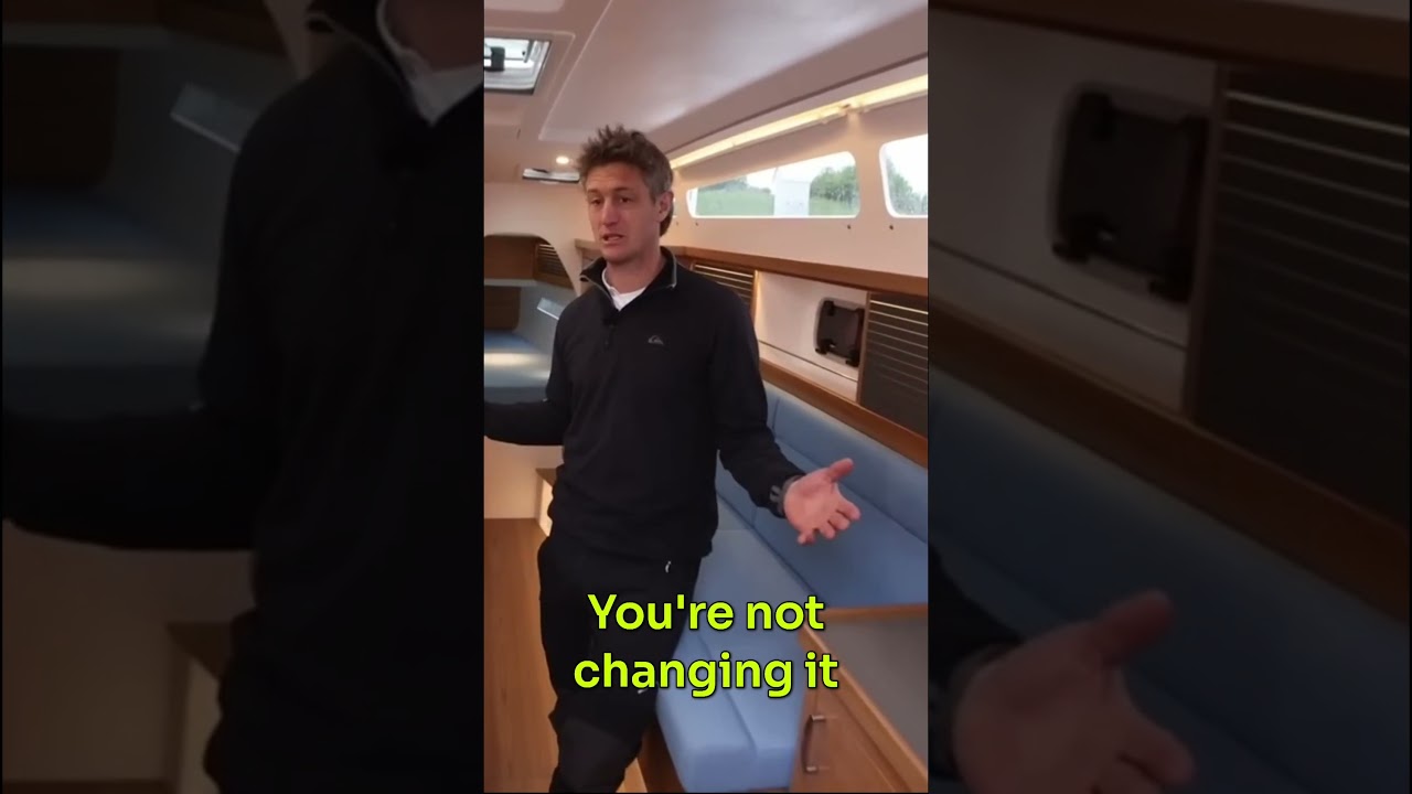 'To a lot of us, this is a lovely cruising interior' #sailing #yachtlife #trimaran #luxuryyachtlife