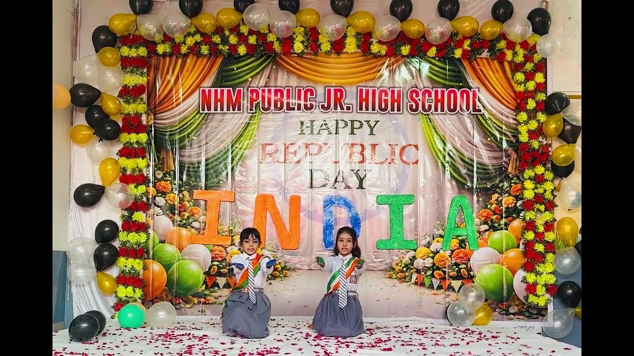Mera Mulk Mera Desh| cute Dance by Aarfa and Sadiya | on Republic Day NHM PUBLIC SCHOOL 26 jan 2026 