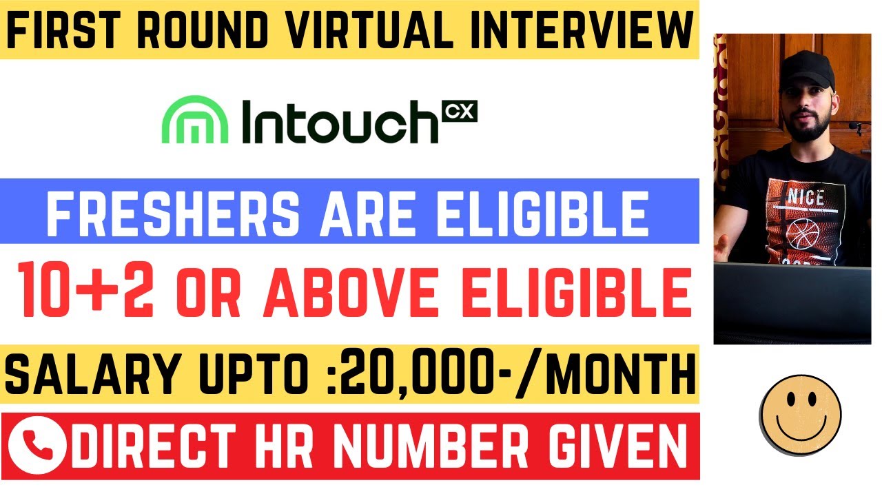 Intouch CX First Round Virtual Interview 2024 | 12th Pass Jobs | 5 Days ...